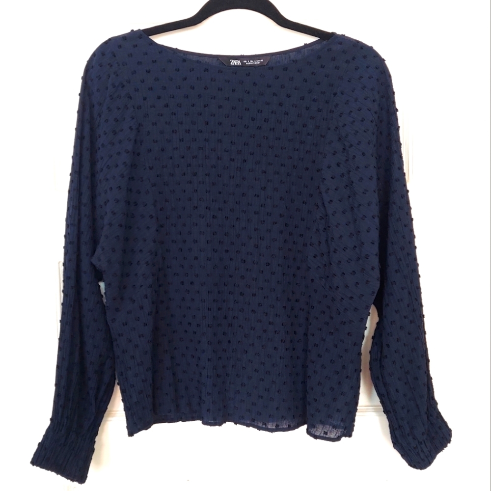 Zara Navy Blue Top